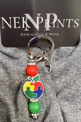 Silicone Beaded Keychain