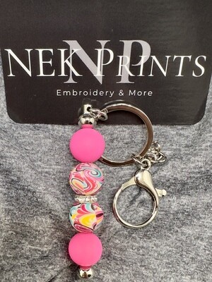 Silicone Beaded Keychain