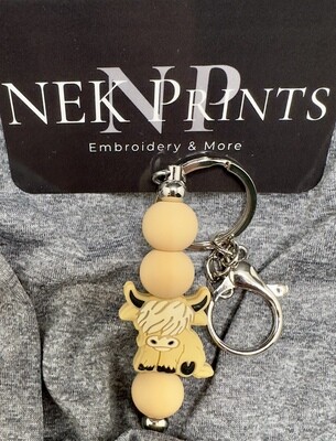 Silicone Beaded Keychain