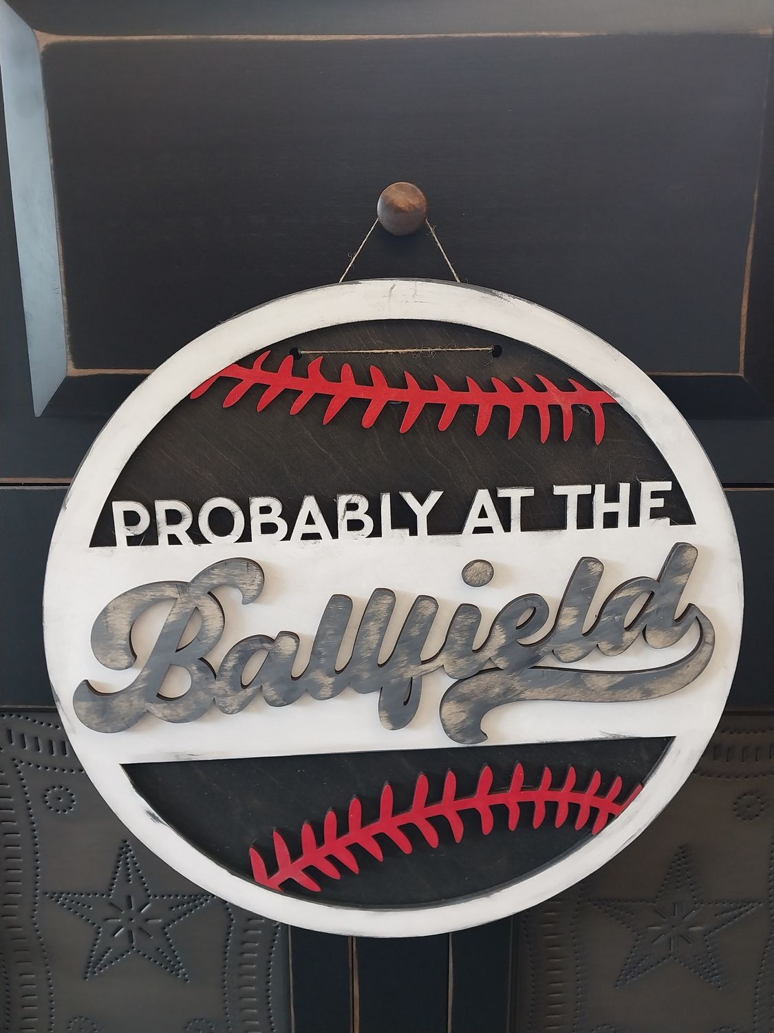 Probably at the Ballfield