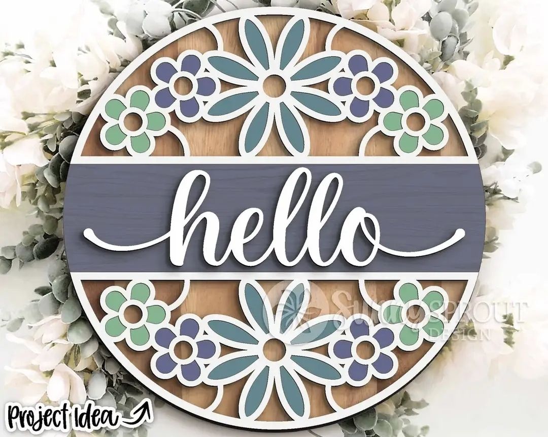 Hello with Flowers