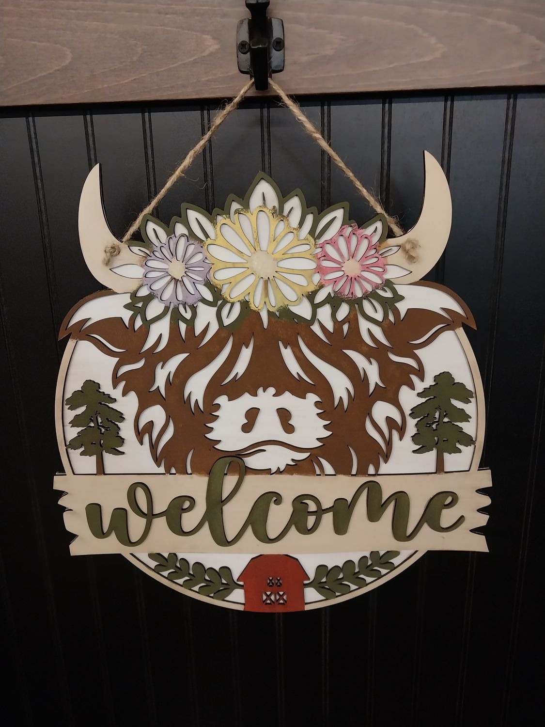 Highland Cow Welcome