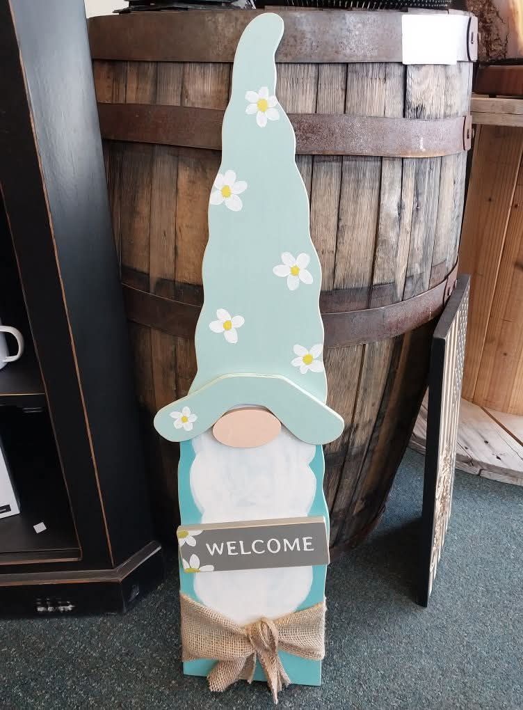 Wooden Spring Gnome