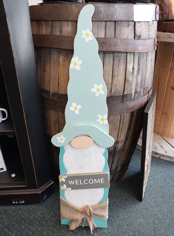 Wooden Spring Gnome