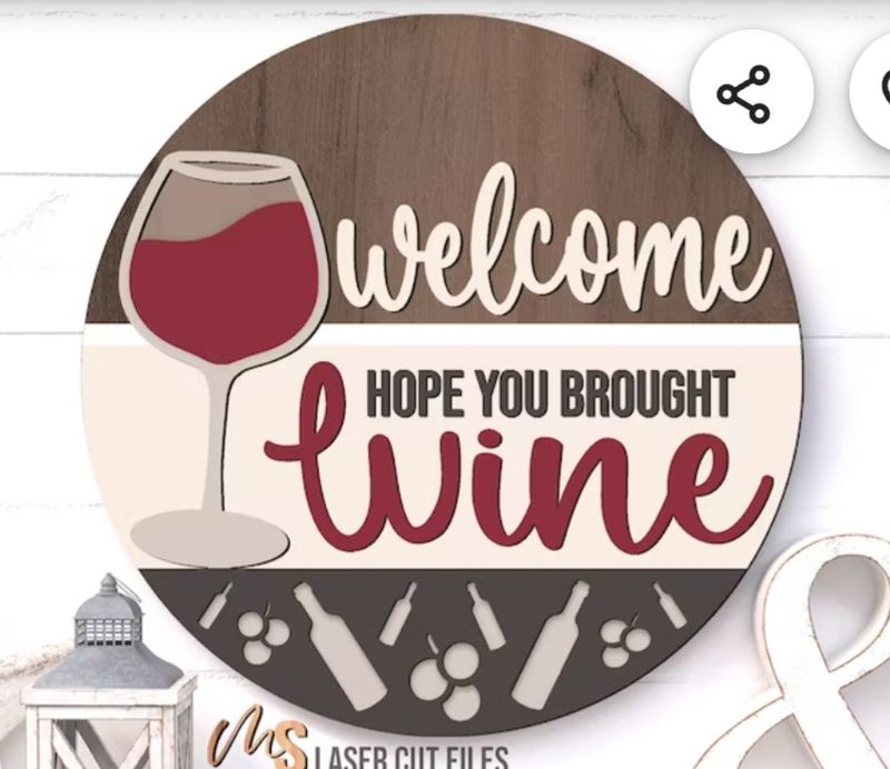 Wine Door Hanger