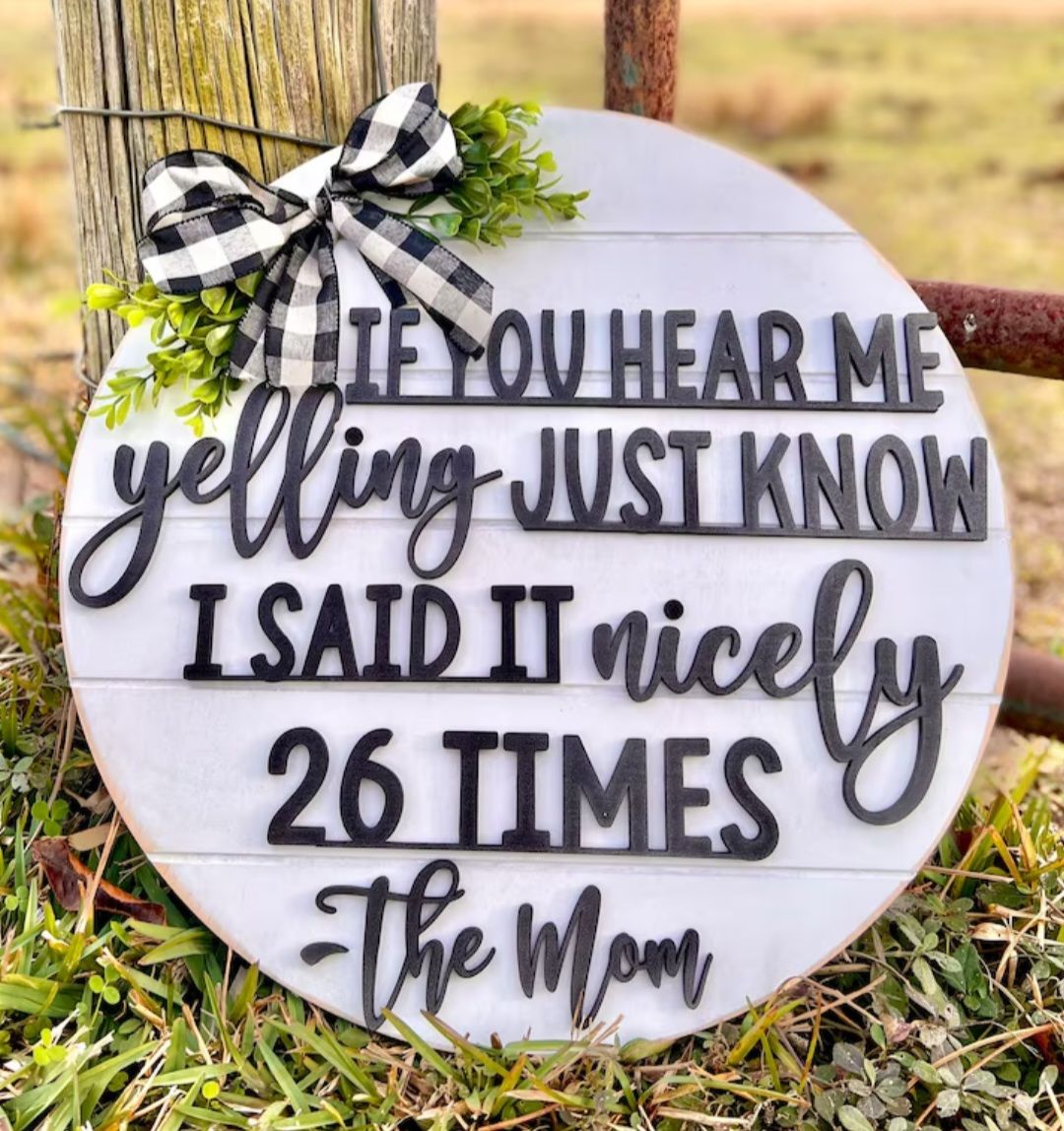 Yelling Door Hanger