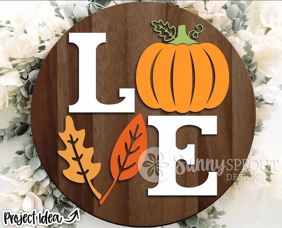 Love Fall Sign