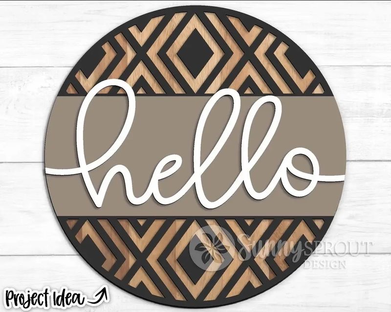 Hello Door Hanger