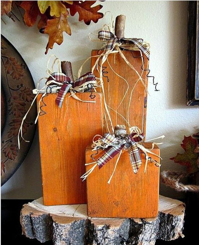 Wooden Pumpkins