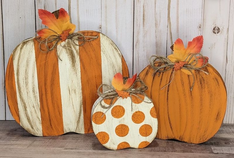 Set of 3 Round Pumpkins