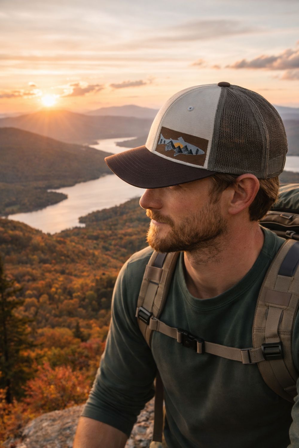 Richardson 115 Handpainted Trout Hat