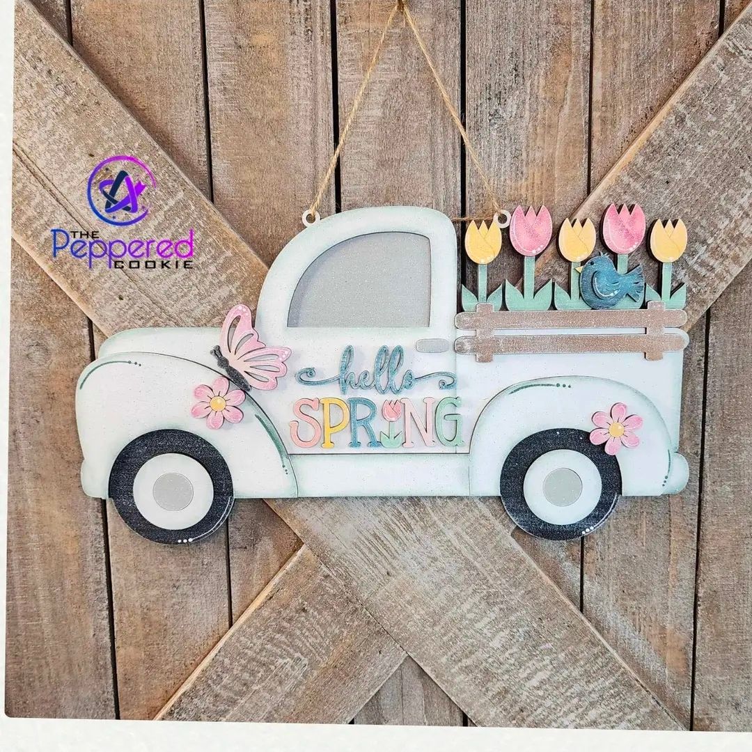 Spring Truck Decor