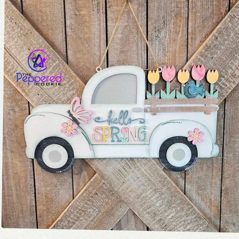 Spring Truck Decor