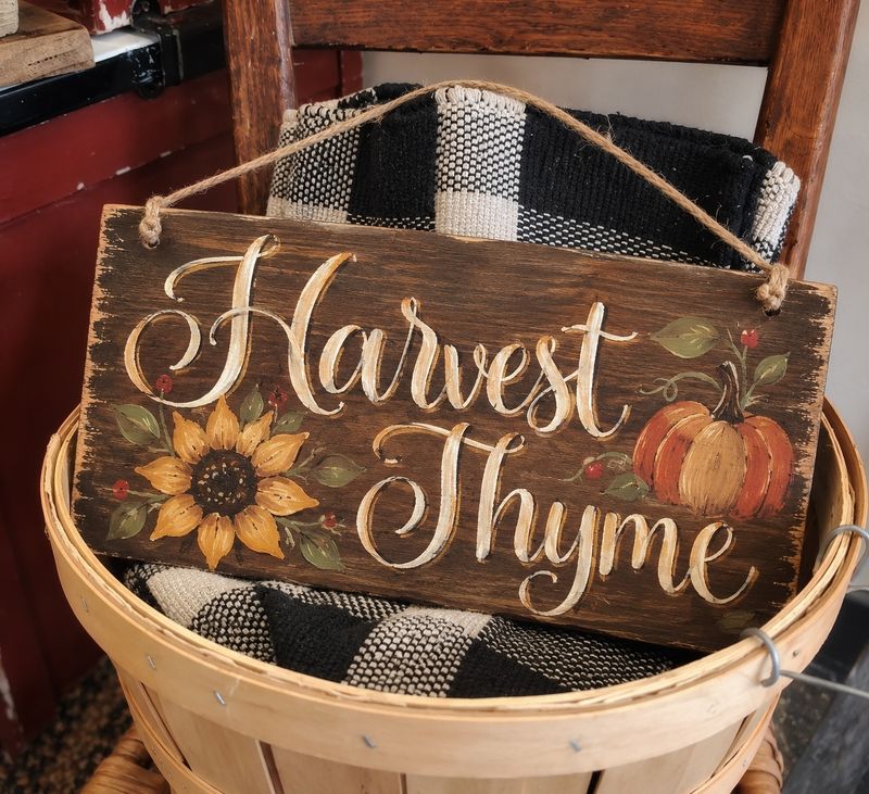 Harvest Thyme Sign