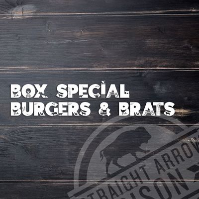 Box Special: Burgers and Brats Box Special: Burgers and Brats