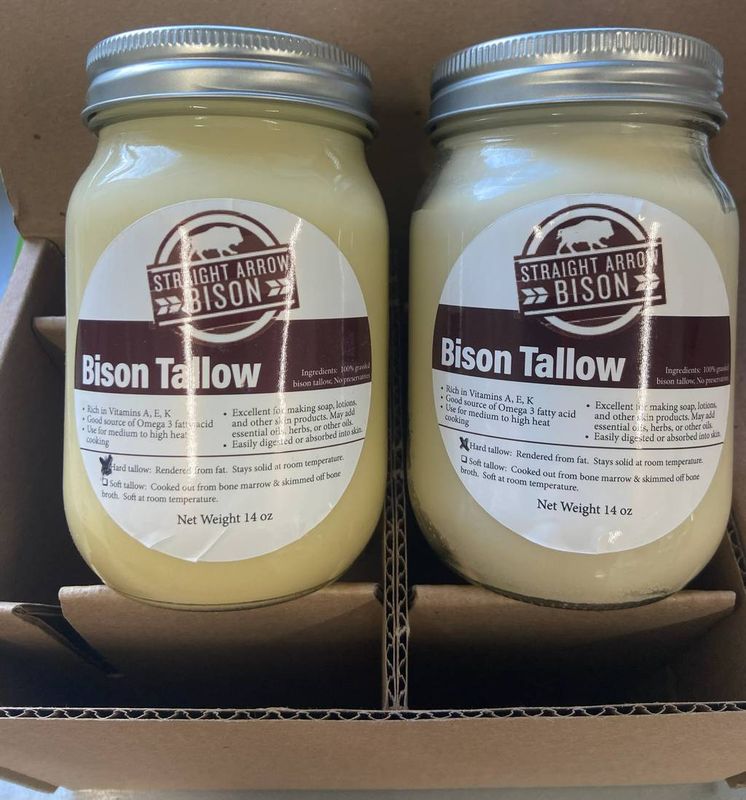 Firm Bison Tallow | 2 Jar Pack