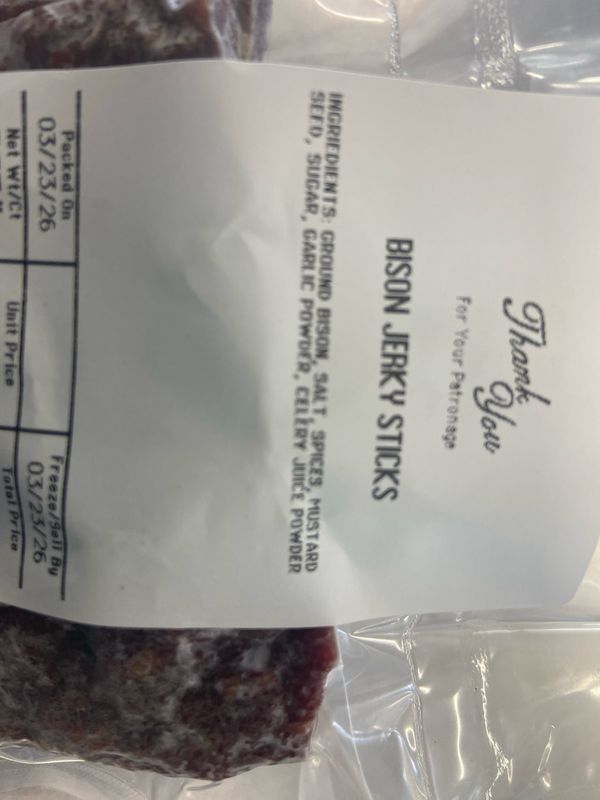 Jerky, Bison Jerky
