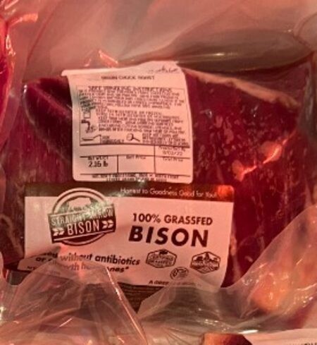 Roast:  Bone-In Bison Chuck Roast