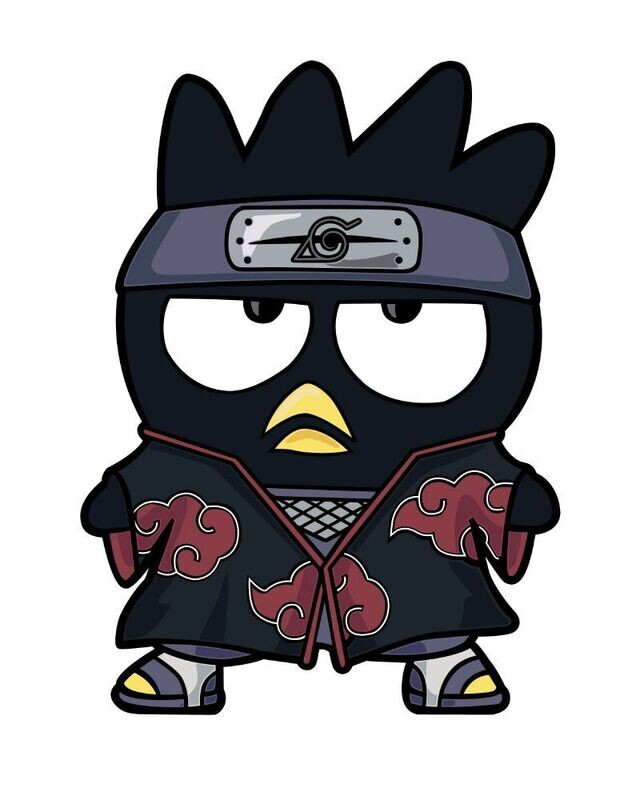 Hello Kitty X Naruto Pin - Badtz-Maru Itachi