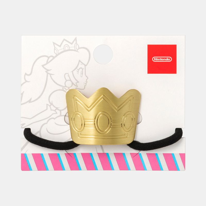 Peach Crown Hair Tie