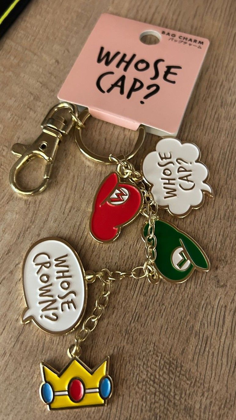 Mario "Whose Cap" Keychain