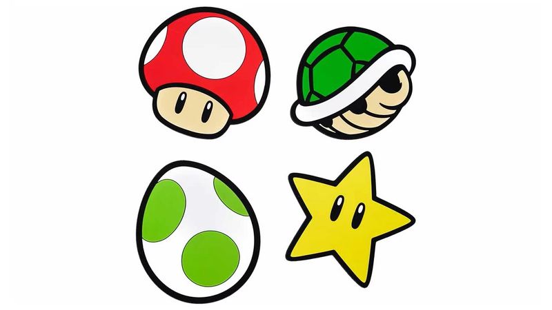 Mario Powers Coasters (Set of 4)