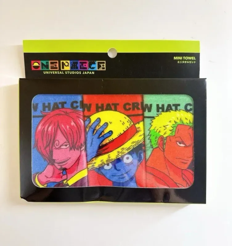 2024 USJ - Luffy/Zoro/Sanji Mini 3 Towels Set