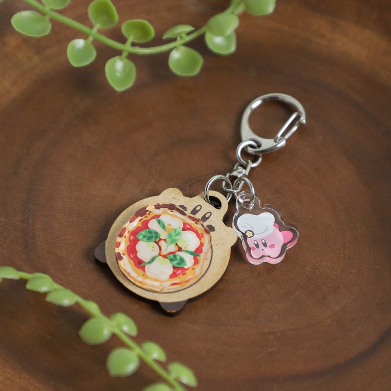 Kirby Keychain - Pizza