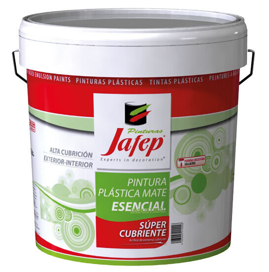 Pintura Plástica Esencial Súper Cubriente Blanco Mate