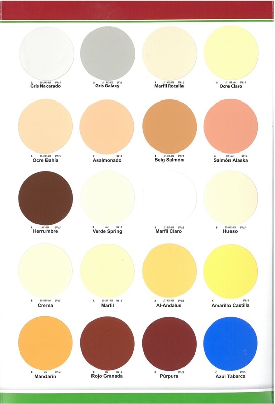 Colores de Revestimientos para Fachadas PÉTREX 5