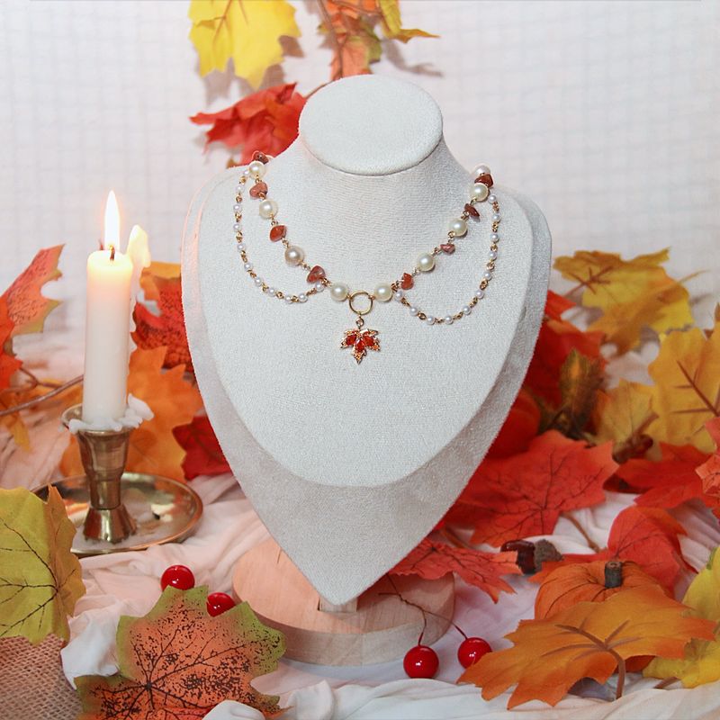 Collier - Golden autumn leaves