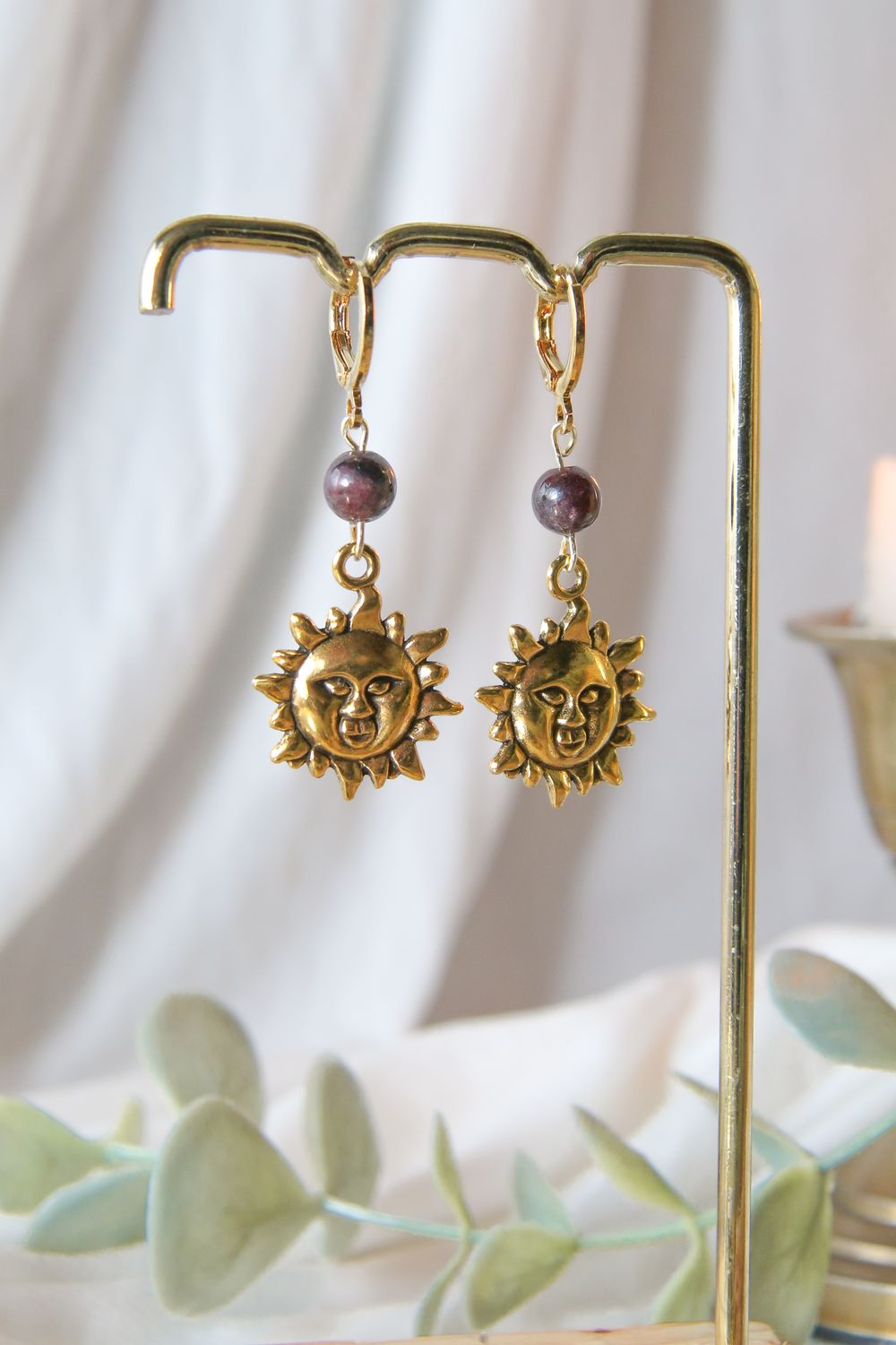 Boucle d&#39;oreille - Revient Soleil