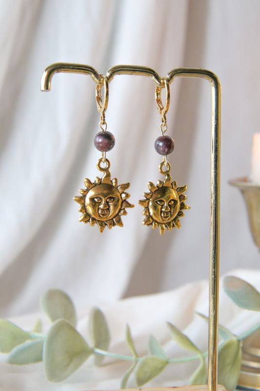 Boucle d&#39;oreille - Revient Soleil