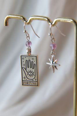 Boucle d’oreille - Tarot Fortune Boucle d’oreille - Tarot Fortune