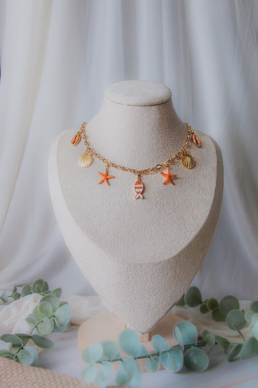 Collier - Poisson Steve coquillage