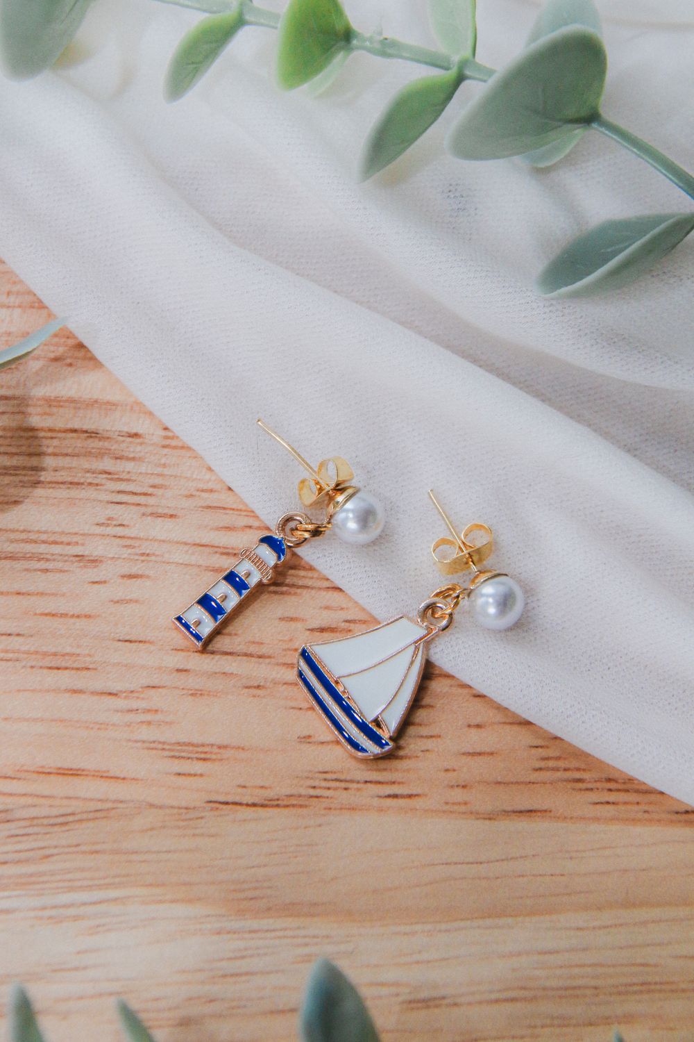 Boucle d&#39;oreille - Perles Matelot