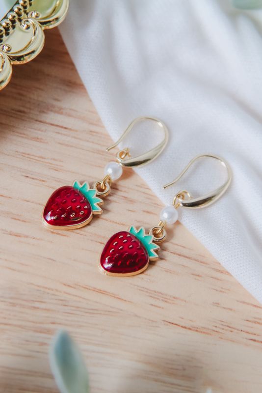 Boucle d&#39;oreille - Fraise