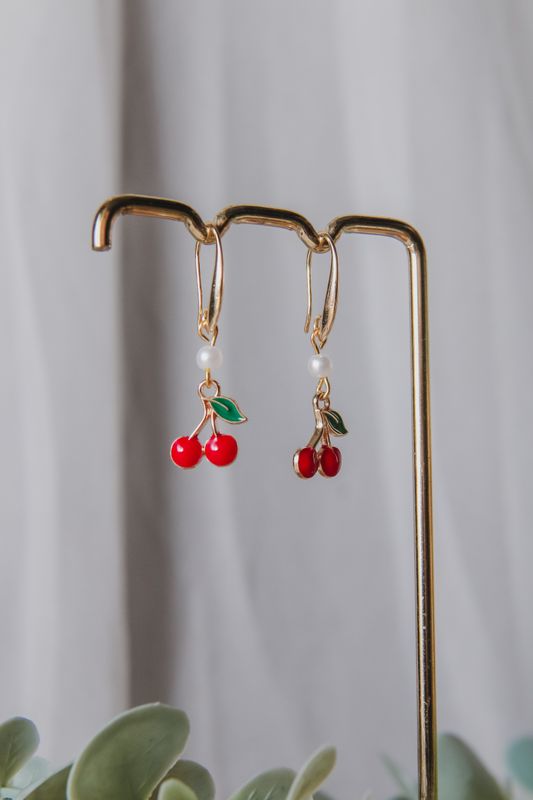 Boucle d&#39;oreille - Cerise
