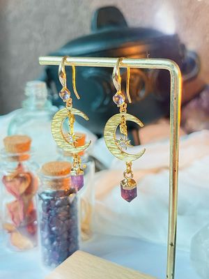 Boucle d&#39;oreille - Mystical purple