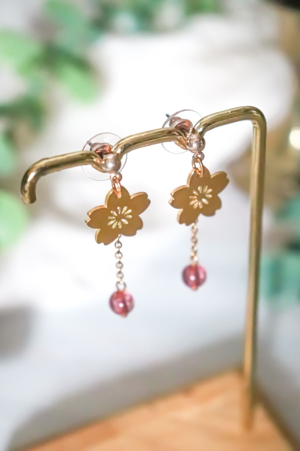 Boucle d'oreille - Fleur de cerisier