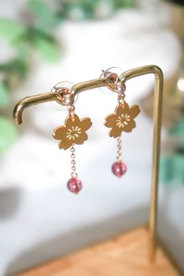 Boucle d'oreille - Fleur de cerisier