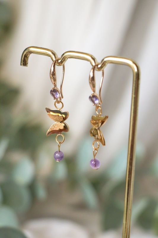 Boucle d’oreille - Papillons enchantés
