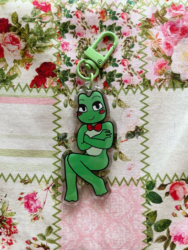 Keychain Ribbit - The Amazing Digital Circus collaboration Meg toons