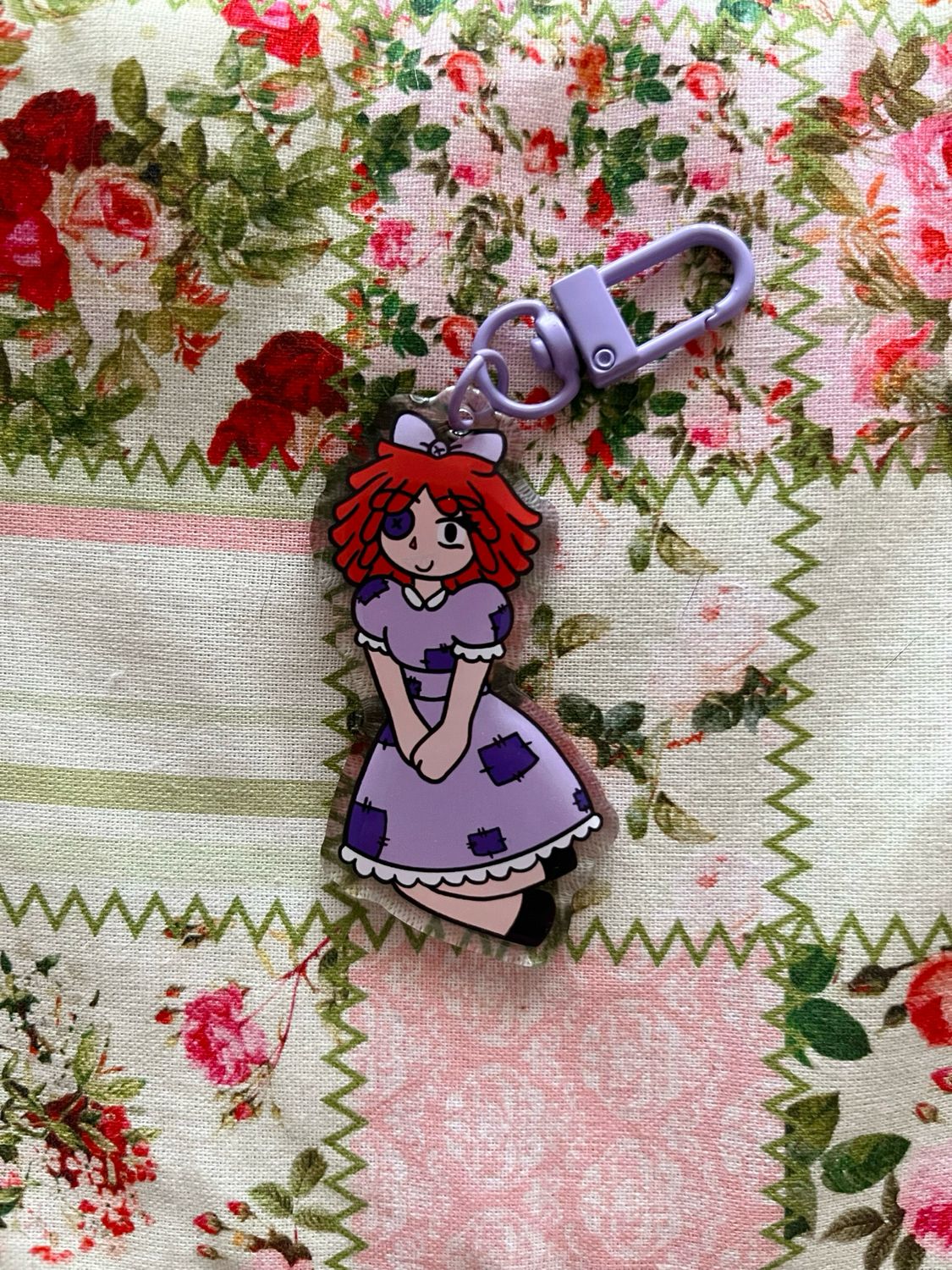 Keychain Ragatha - The Amazing Digital Circus collaboration Meg toons