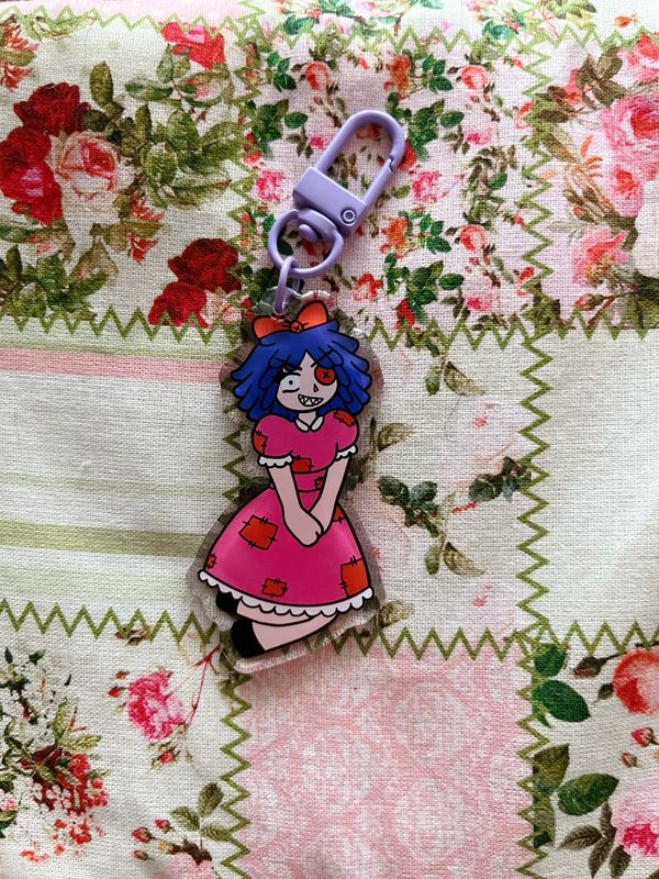 Keychain Ragatha - The Amazing Digital Circus collaboration Meg toons