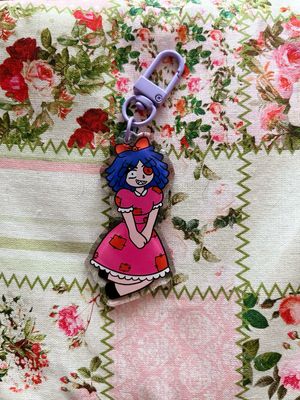 Keychain Ragatha - The Amazing Digital Circus collaboration Meg toons