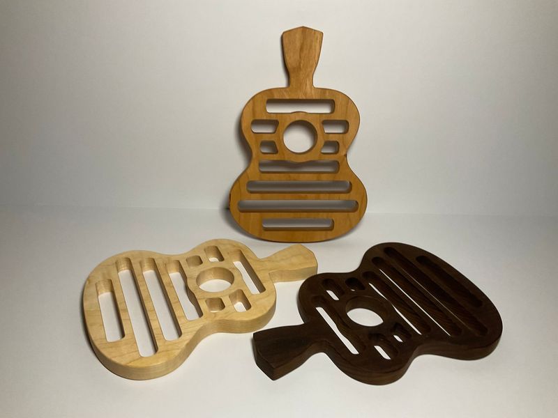 Guitar/Ukulele Shaped Trivets (set of 2)