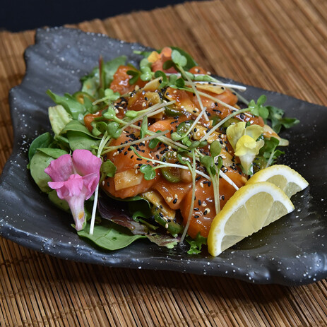 Spicy Miso Salmon Sashimi