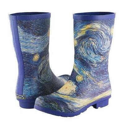 Van Gogh Starry Night MidCalf Rain Boot