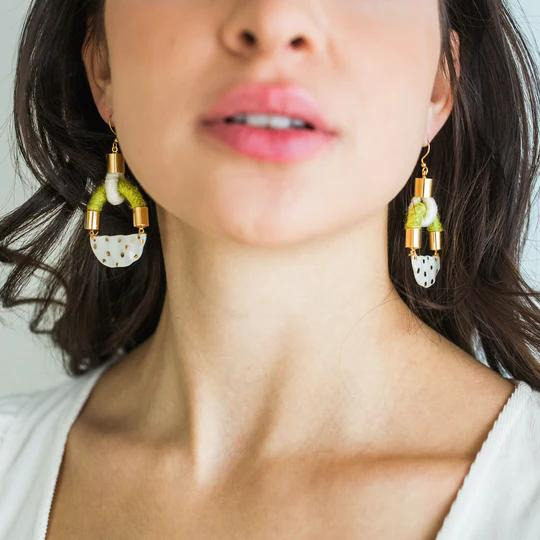 Colorblock Artist Collaboration Earrings